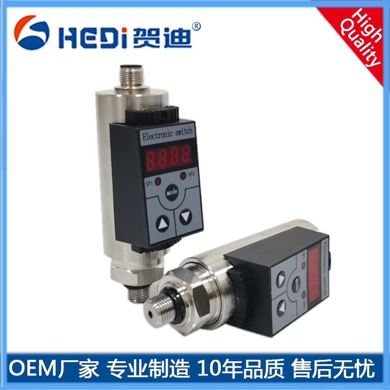 佛山顺德贺迪传感仪器HDK102智能数显压力测控应用于化工机械液压等行业测量