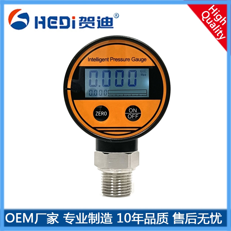 贺迪厂家定制电池数字压力表HDB108电池数字压力表专用于水电 水压 液压等等业